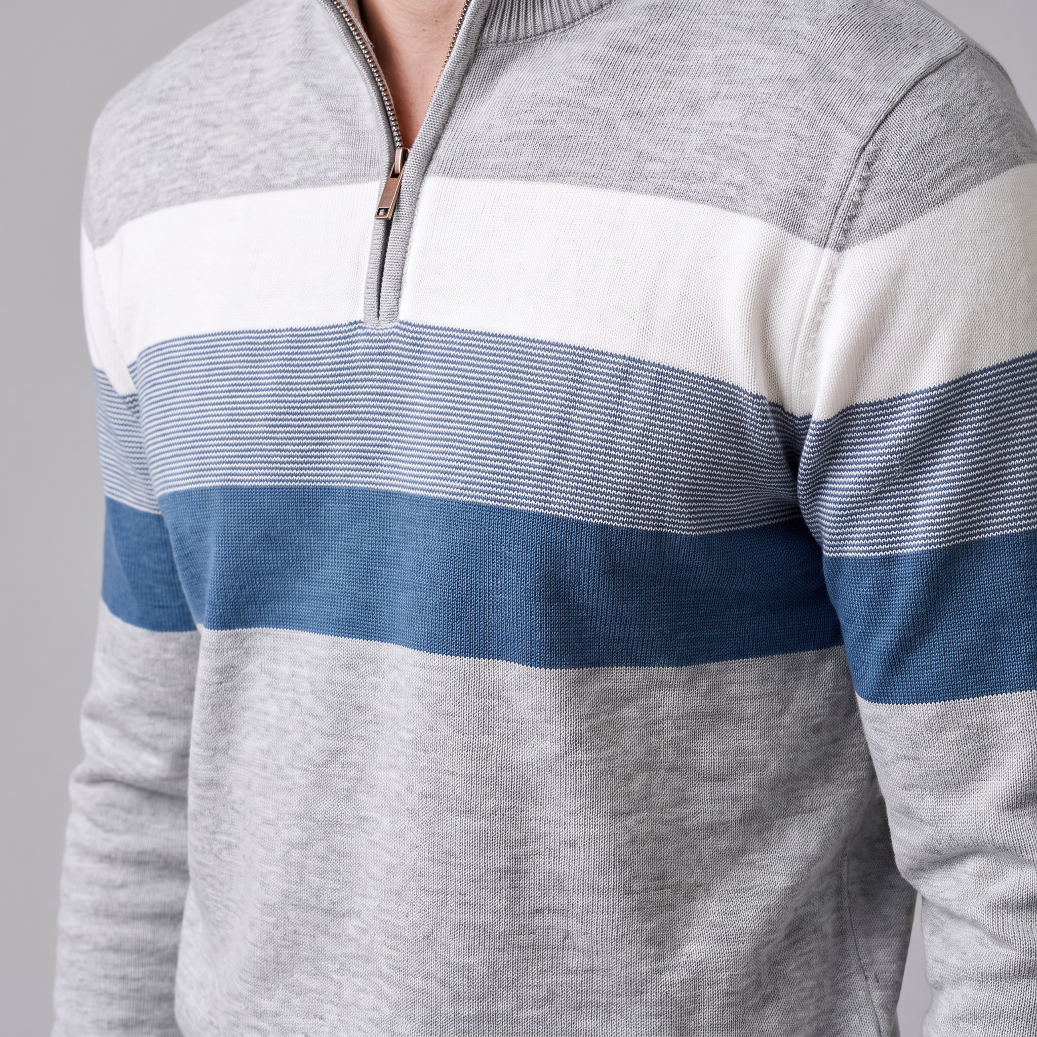 Herren Pullover mit Quarter-Zip