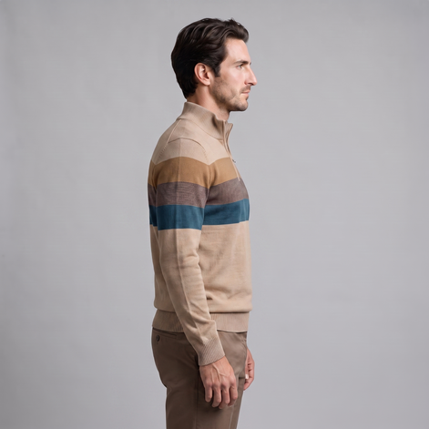 Herren Pullover mit Quarter-Zip