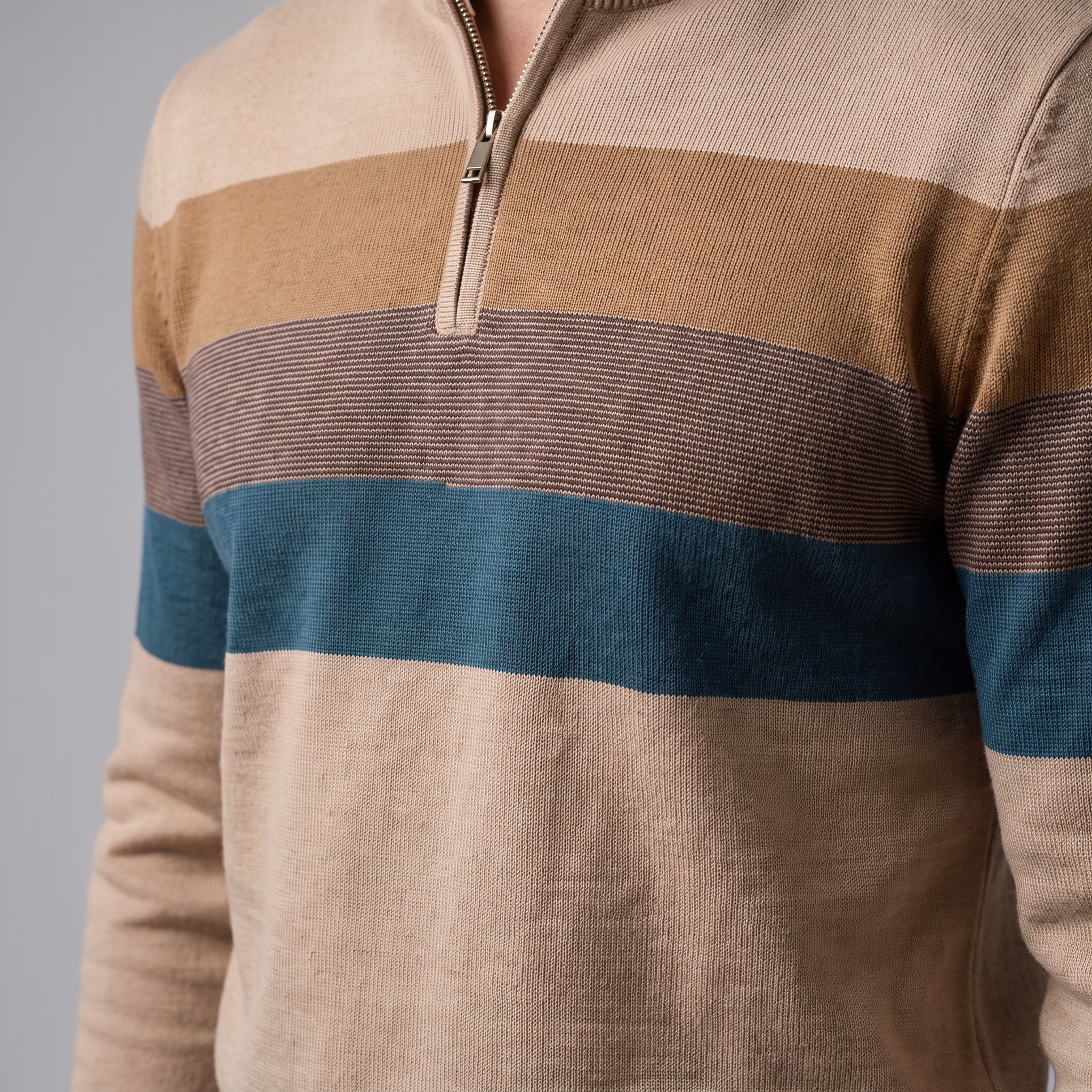 Herren Pullover mit Quarter-Zip