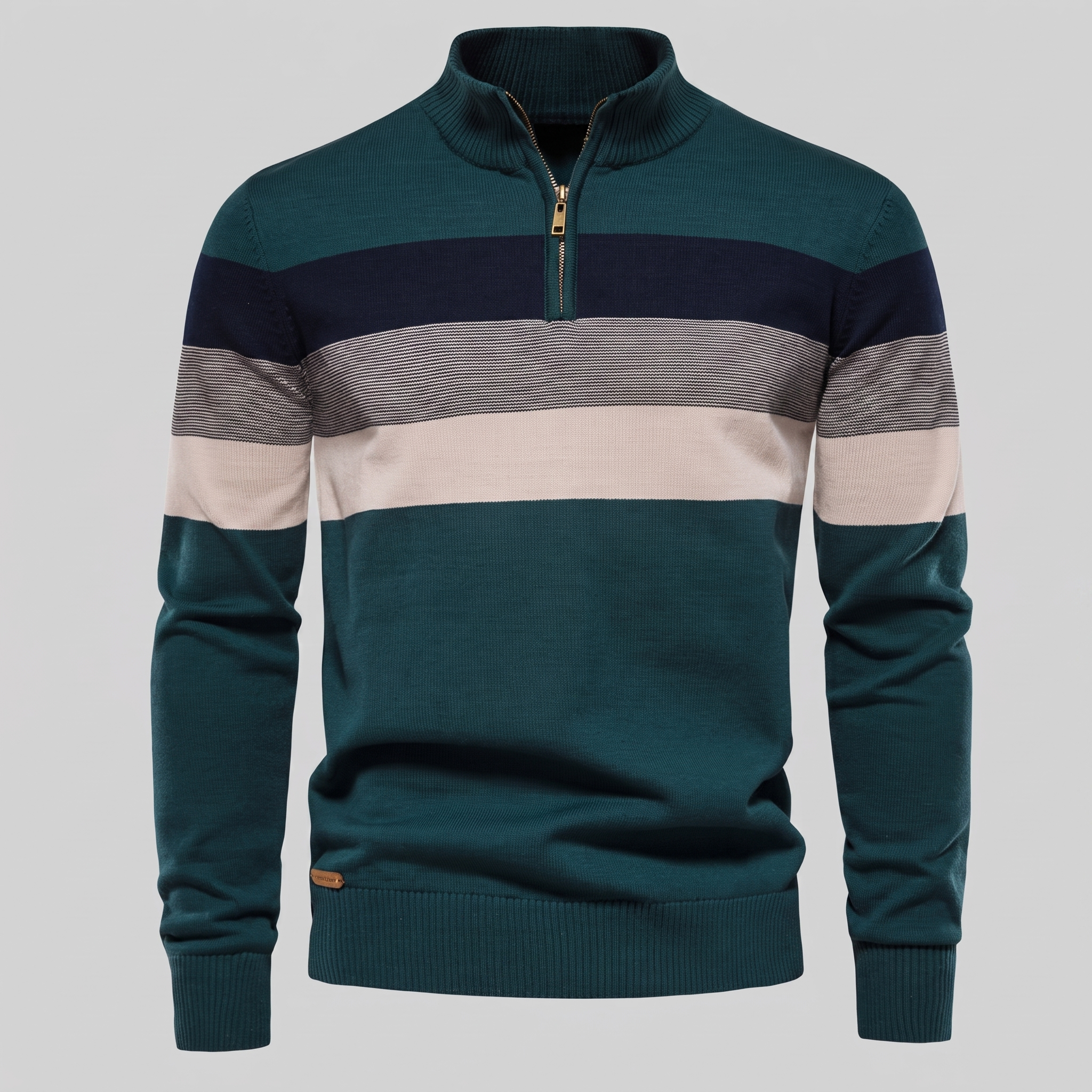 Herren Pullover mit Quarter-Zip