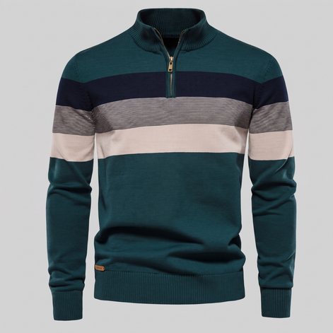 Herren Pullover mit Quarter-Zip