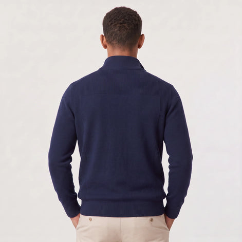 Herren Pullover mit Stehkragen und Reißverschluss