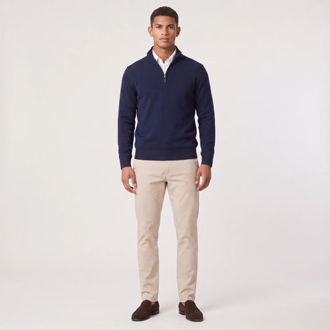 Herren Pullover mit Stehkragen und Reißverschluss
