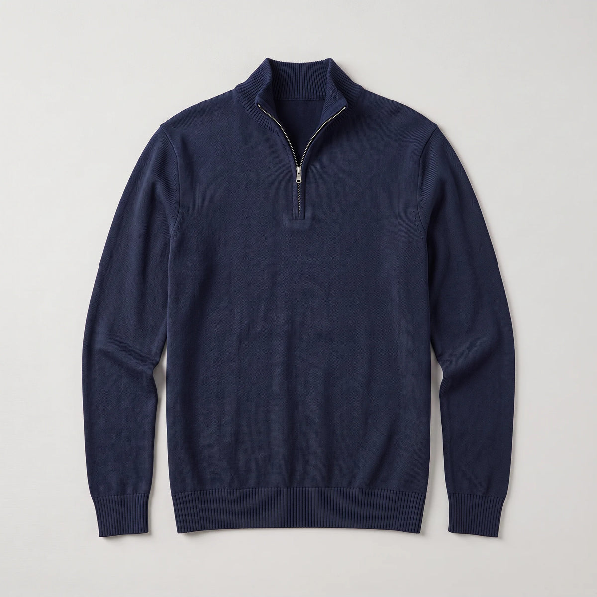 Herren Pullover mit Stehkragen und Reißverschluss