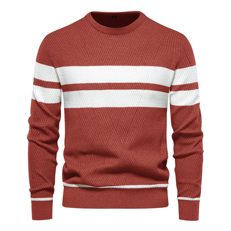 Herren Pullover mit Streifen in Regulärer Passform