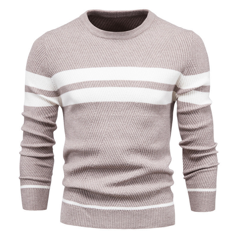 Herren Pullover mit Streifen in Regulärer Passform