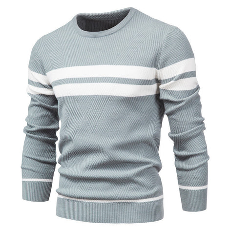 Herren Pullover mit Streifen in Regulärer Passform