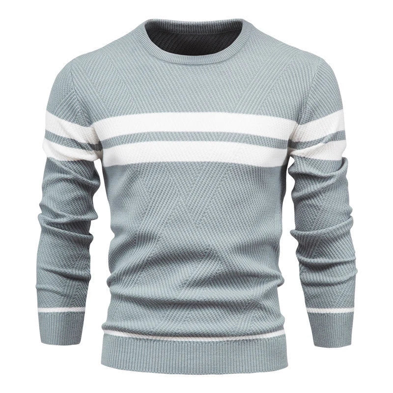 Herren Pullover mit Streifen in Regulärer Passform