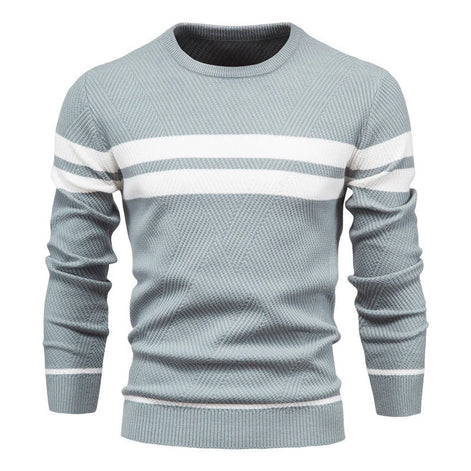 Herren Pullover mit Streifen in Regulärer Passform