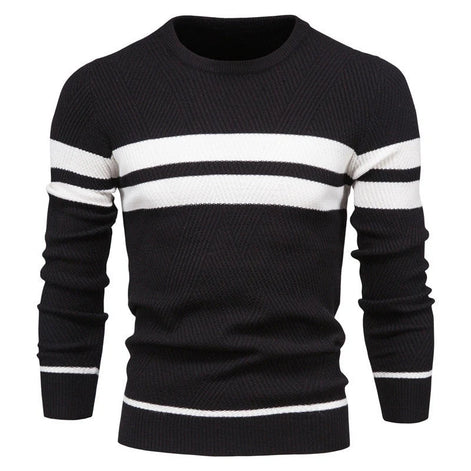 Herren Pullover mit Streifen in Regulärer Passform