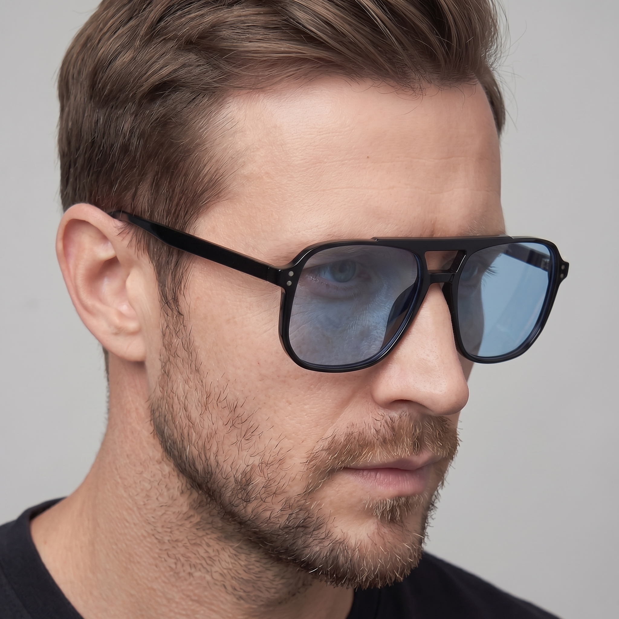 Herren Quadratische Sonnenbrillen