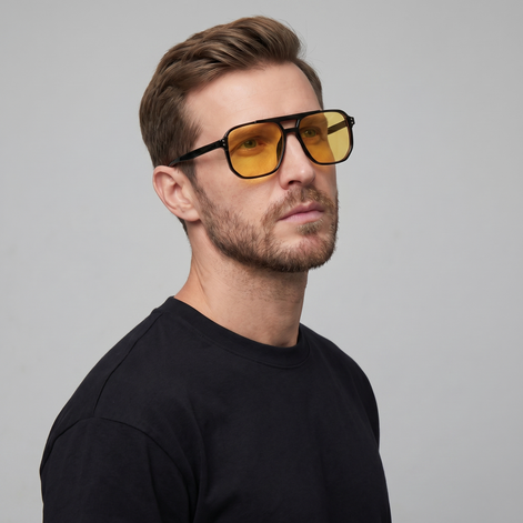 Herren Quadratische Sonnenbrillen