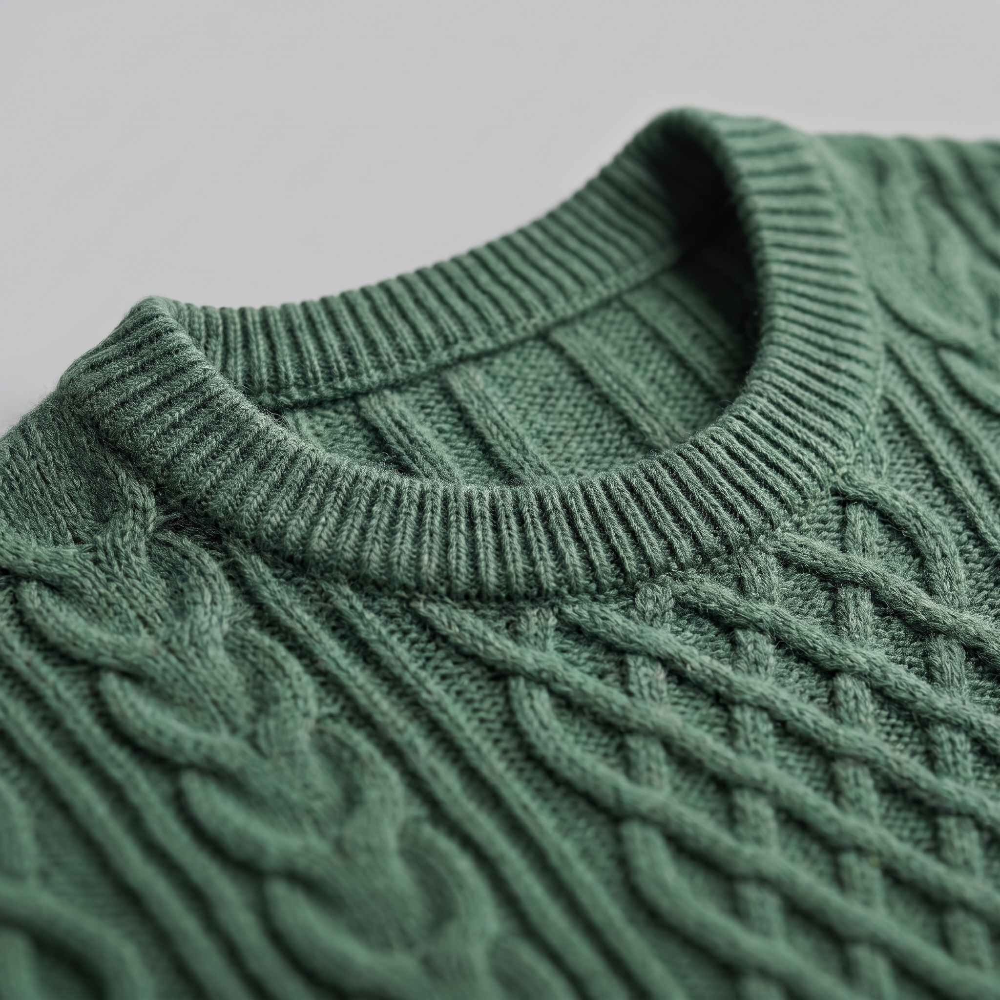 Herren Rautenmuster-Pullover mit Rundhals