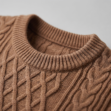 Herren Rautenmuster-Pullover mit Rundhals