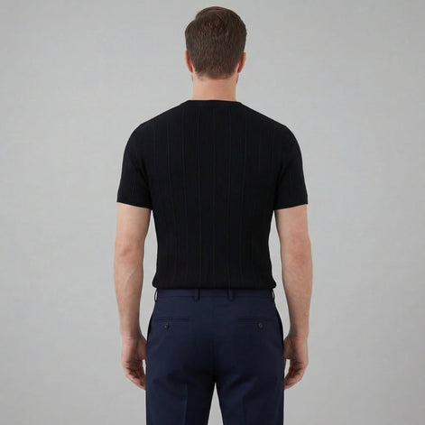 Herren Rippstrick T-Shirt