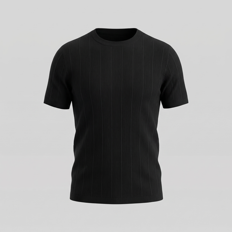 Herren Rippstrick T-Shirt
