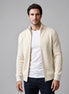 Herren Rippstrickjacke mit Reißverschluss für kühle Tage