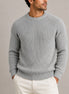 Herren Rippstrickpullover im Fischerstil