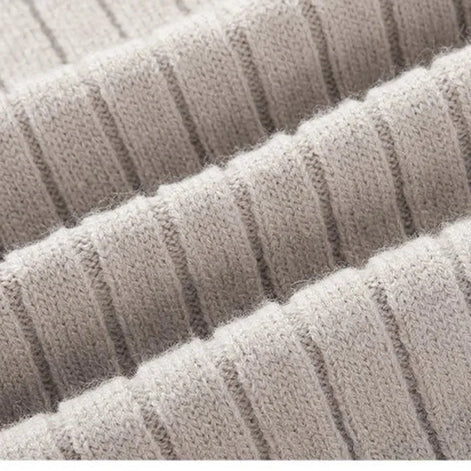 Herren Rippstrickpullover mit Stehkragen und Reißverschluss
