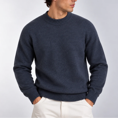 Herren Rollkragen Pullover Strickpullover Langarm