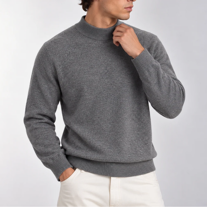 Herren Rollkragen Pullover Strickpullover Langarm