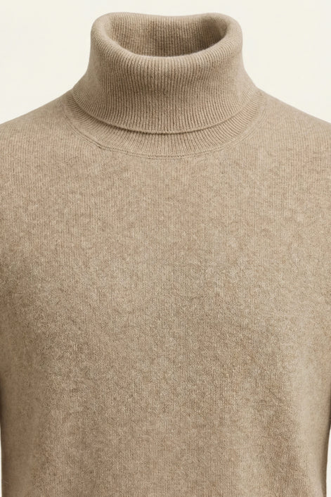 Herren Rollkragenpullover Feinstrick in Eleganter Silhouette