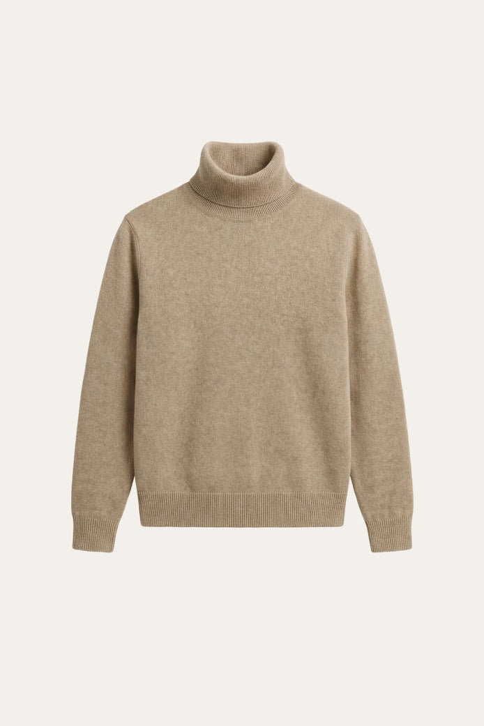 Herren Rollkragenpullover Feinstrick in Eleganter Silhouette