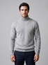 Herren Rollkragenpullover mit Rippstruktur