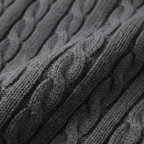 Herren Rollkragenpullover mit Zopfmuster