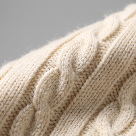 Herren Rollkragenpullover mit Zopfmuster