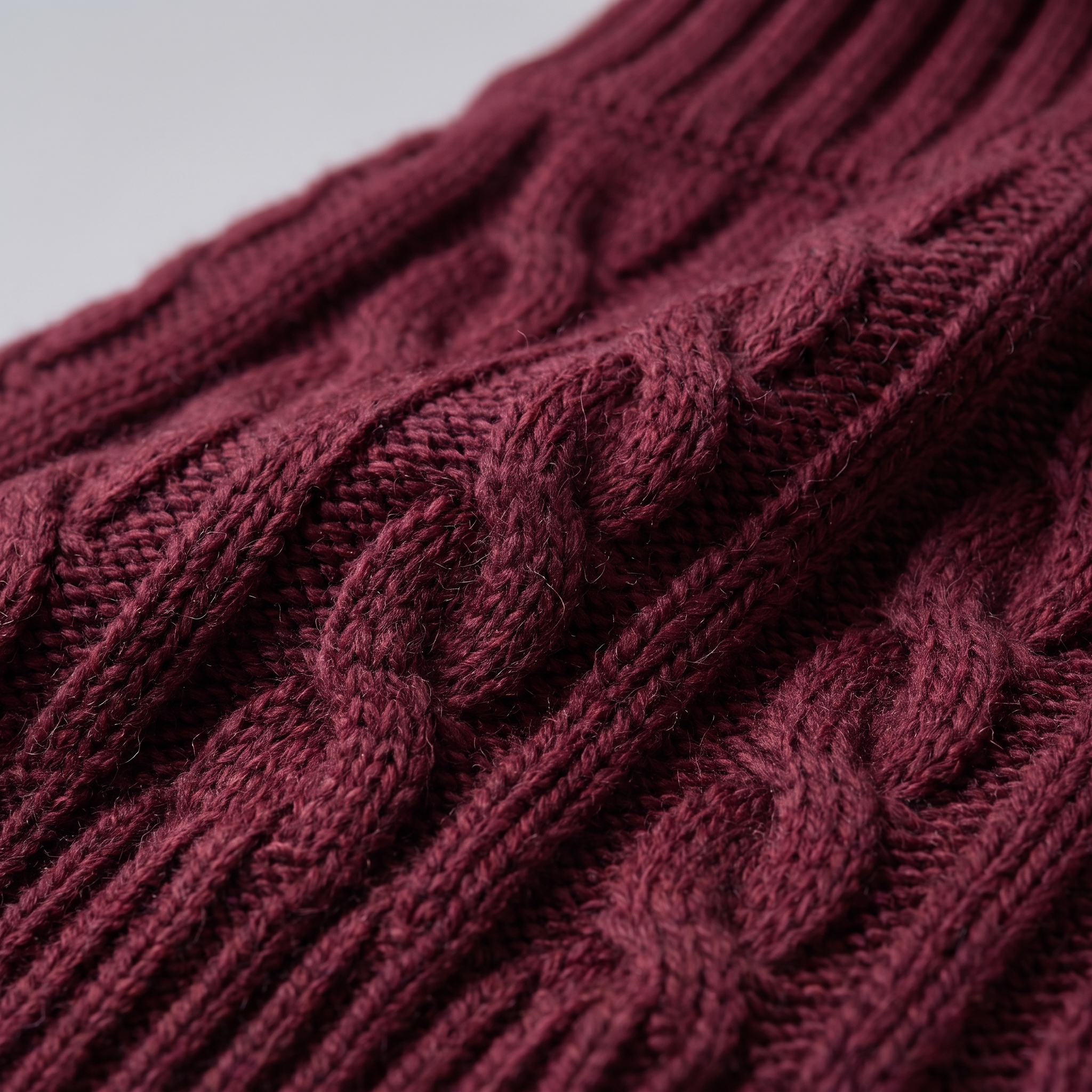 Herren Rollkragenpullover mit Zopfmuster