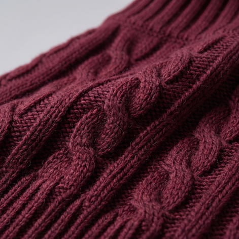 Herren Rollkragenpullover mit Zopfmuster