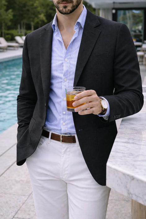 Herren Sakko Strickblazer