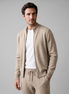 Herren Set aus Strickjacke aus Wolle mit Reissverschluss und Hose