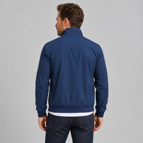 Herren Slim Fit Bomberjacke mit Stehkragen