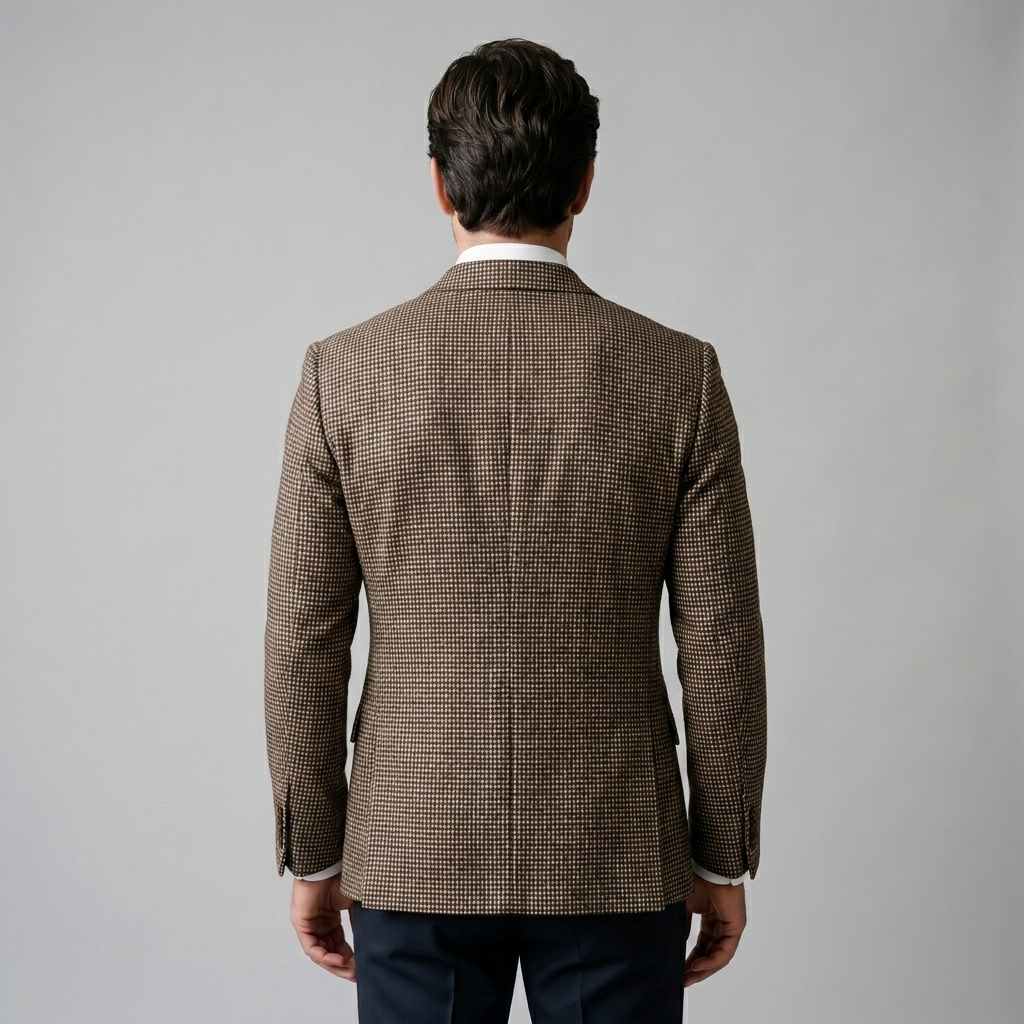 Herren Slim Fit Doppelreihiger Blazer