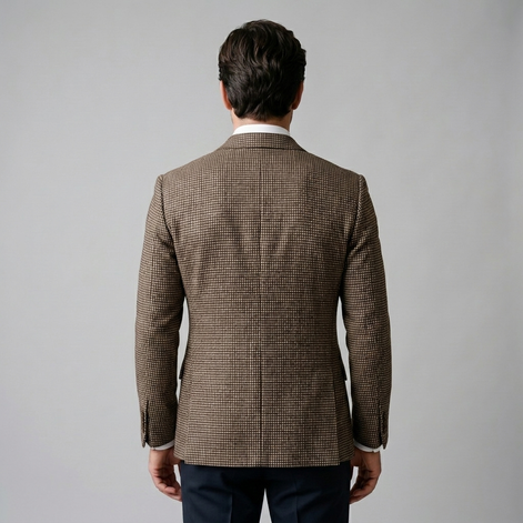 Herren Slim Fit Doppelreihiger Blazer