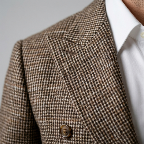 Herren Slim Fit Doppelreihiger Blazer