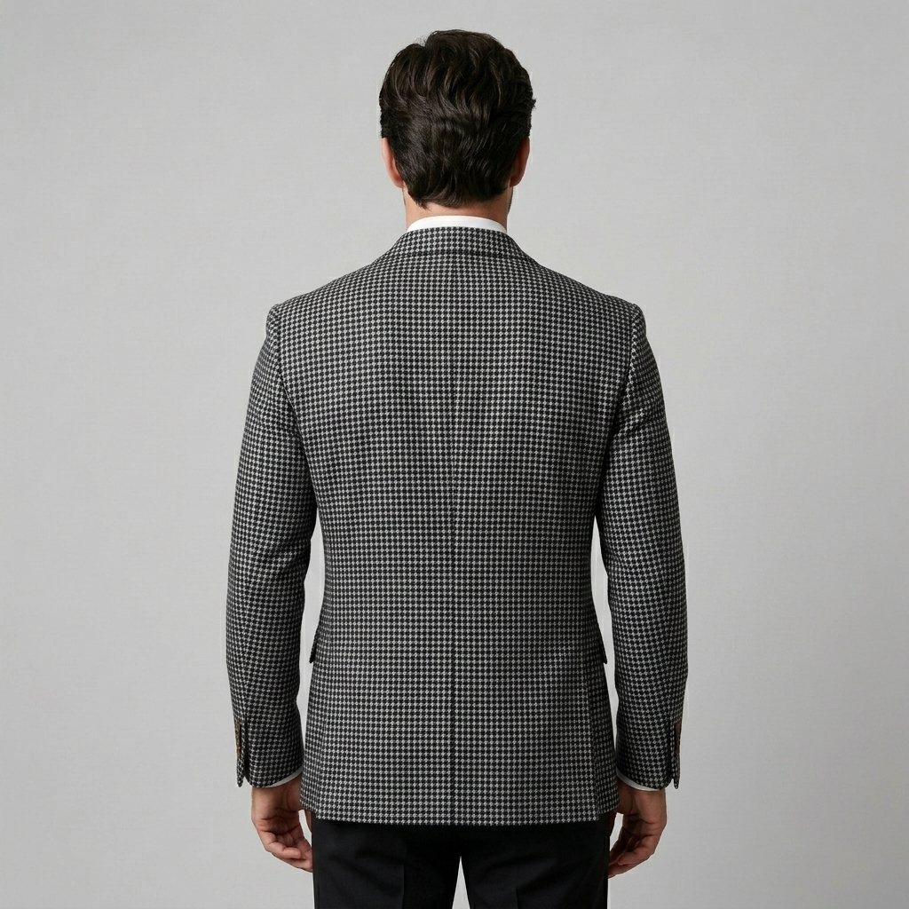 Herren Slim Fit Doppelreihiger Blazer