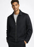 Herren Slim Fit Jacke mit Reißverschluss und klassischem Kragen