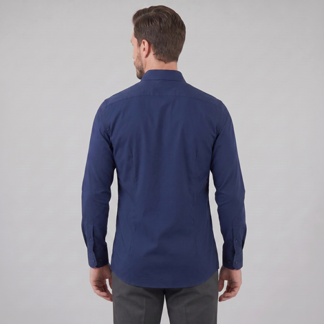 Herren Slim Fit Langarmhemd