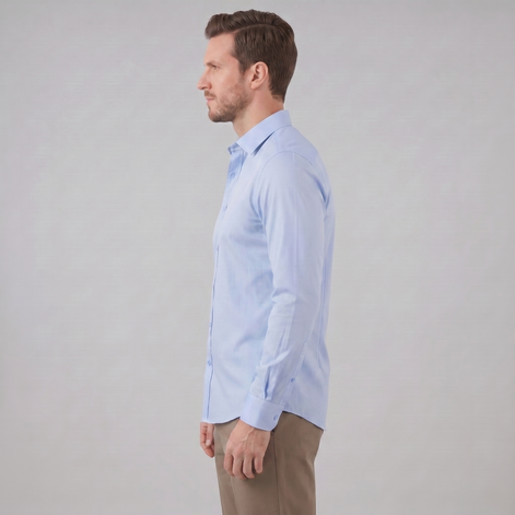 Herren Slim Fit Langarmhemd