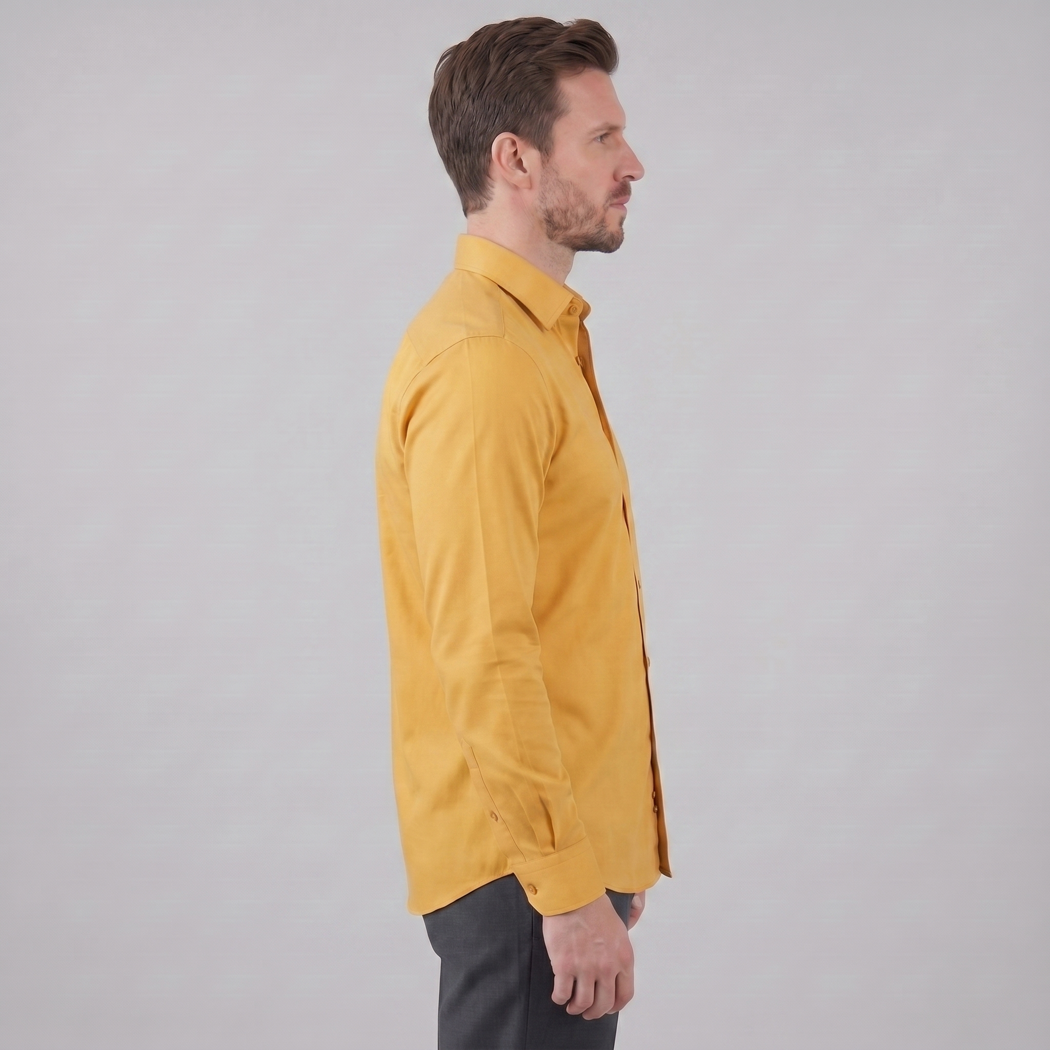 Herren Slim Fit Langarmhemd