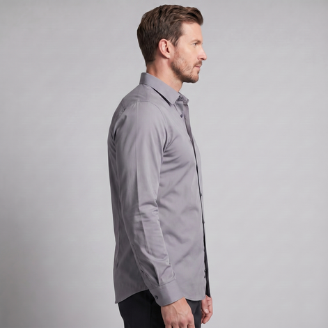 Herren Slim Fit Langarmhemd