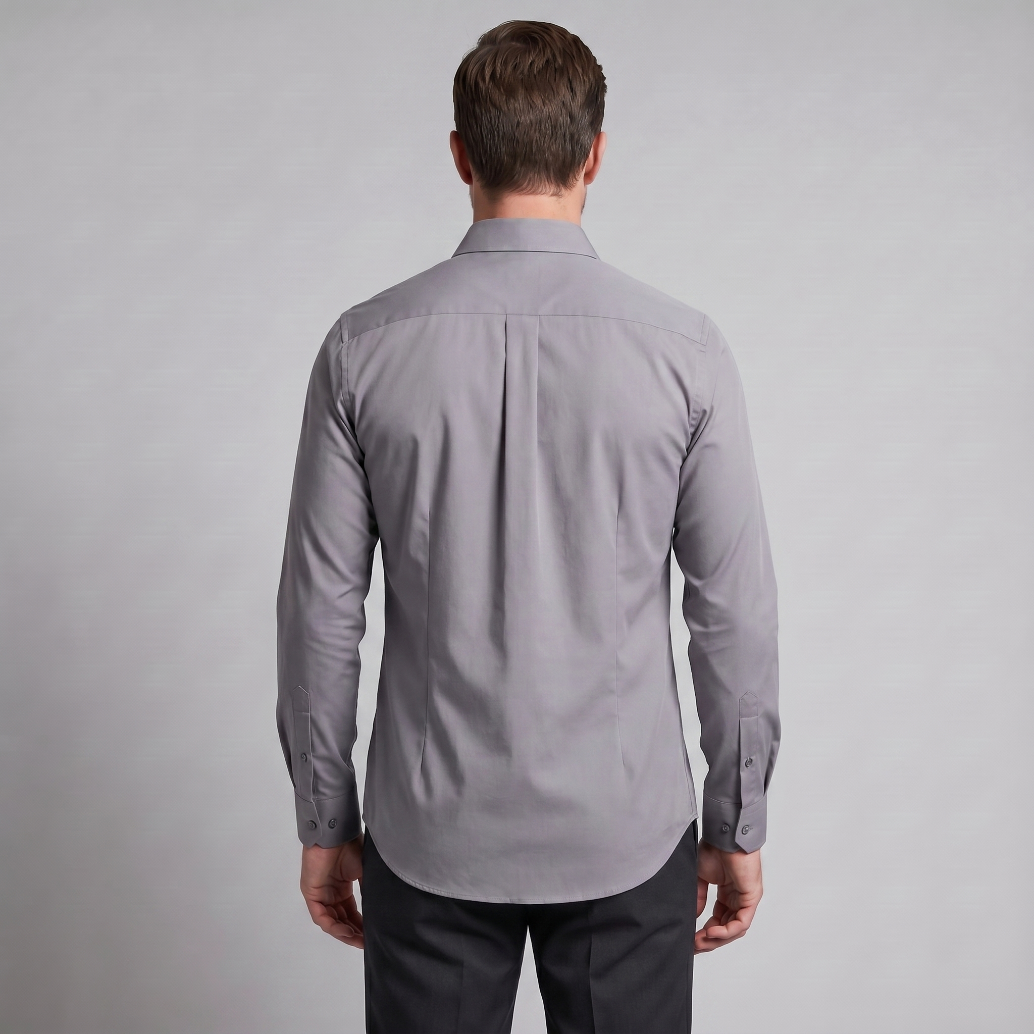Herren Slim Fit Langarmhemd