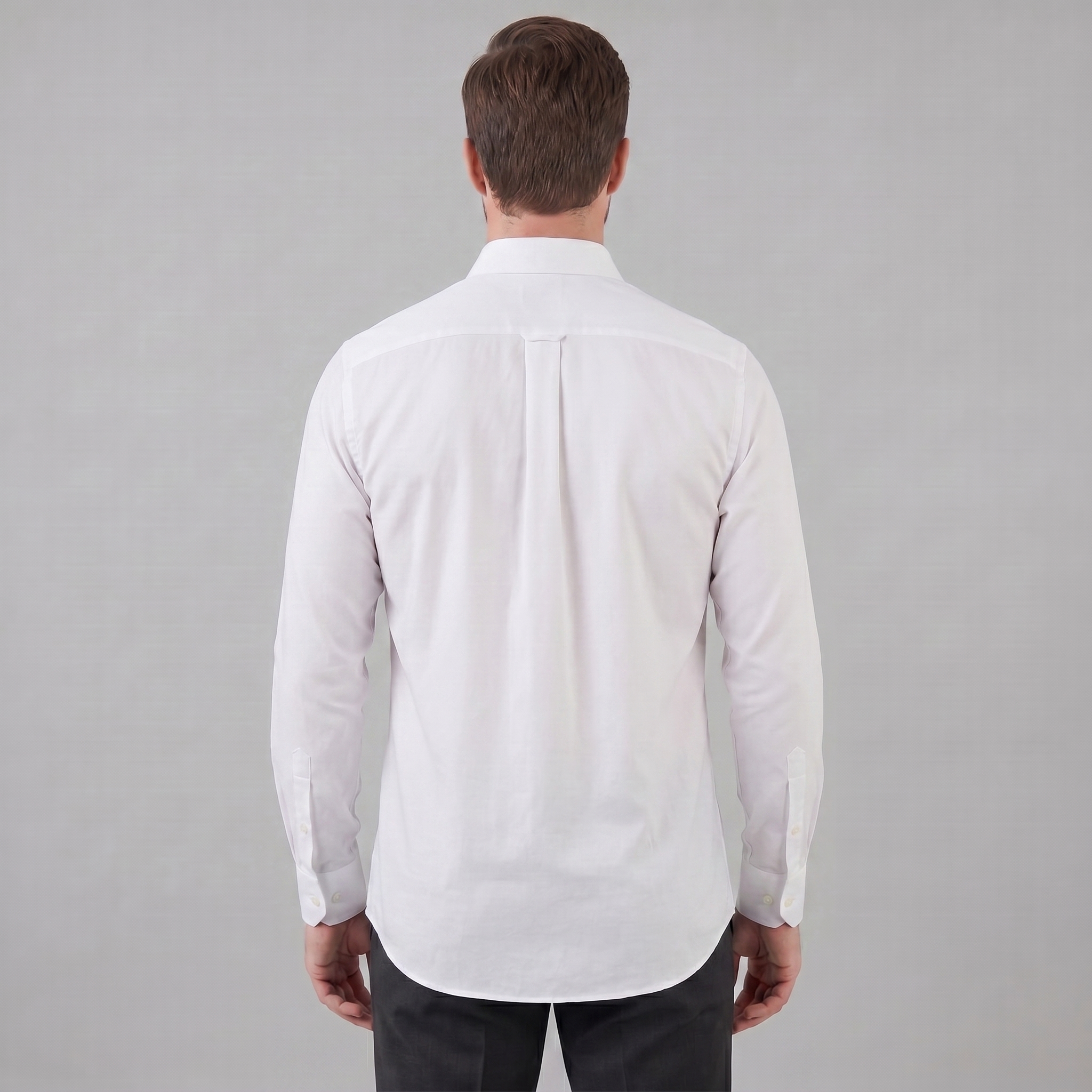 Herren Slim Fit Langarmhemd