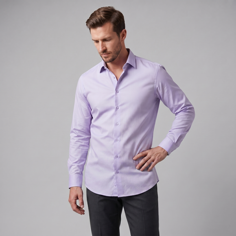 Herren Slim Fit Langarmhemd