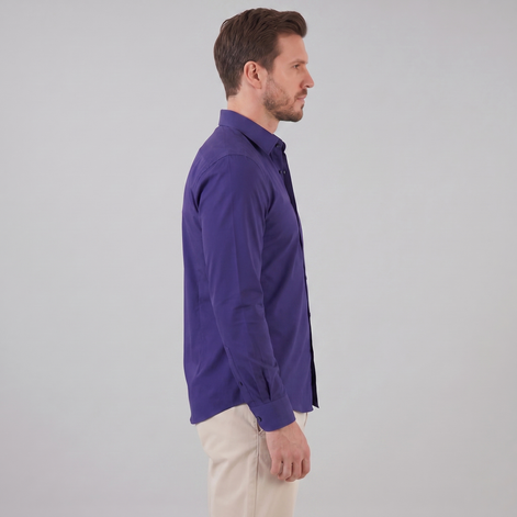 Herren Slim Fit Langarmhemd