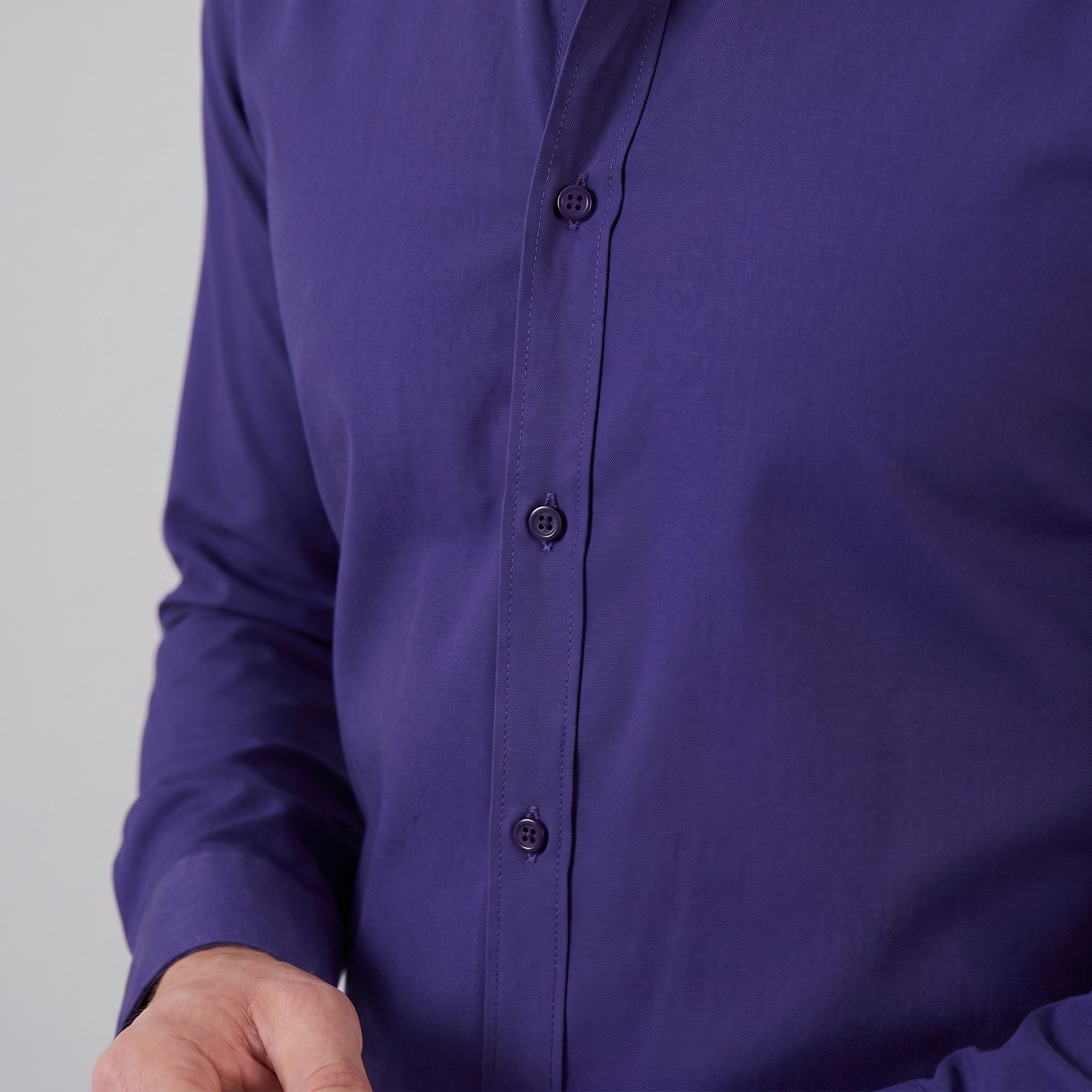 Herren Slim Fit Langarmhemd