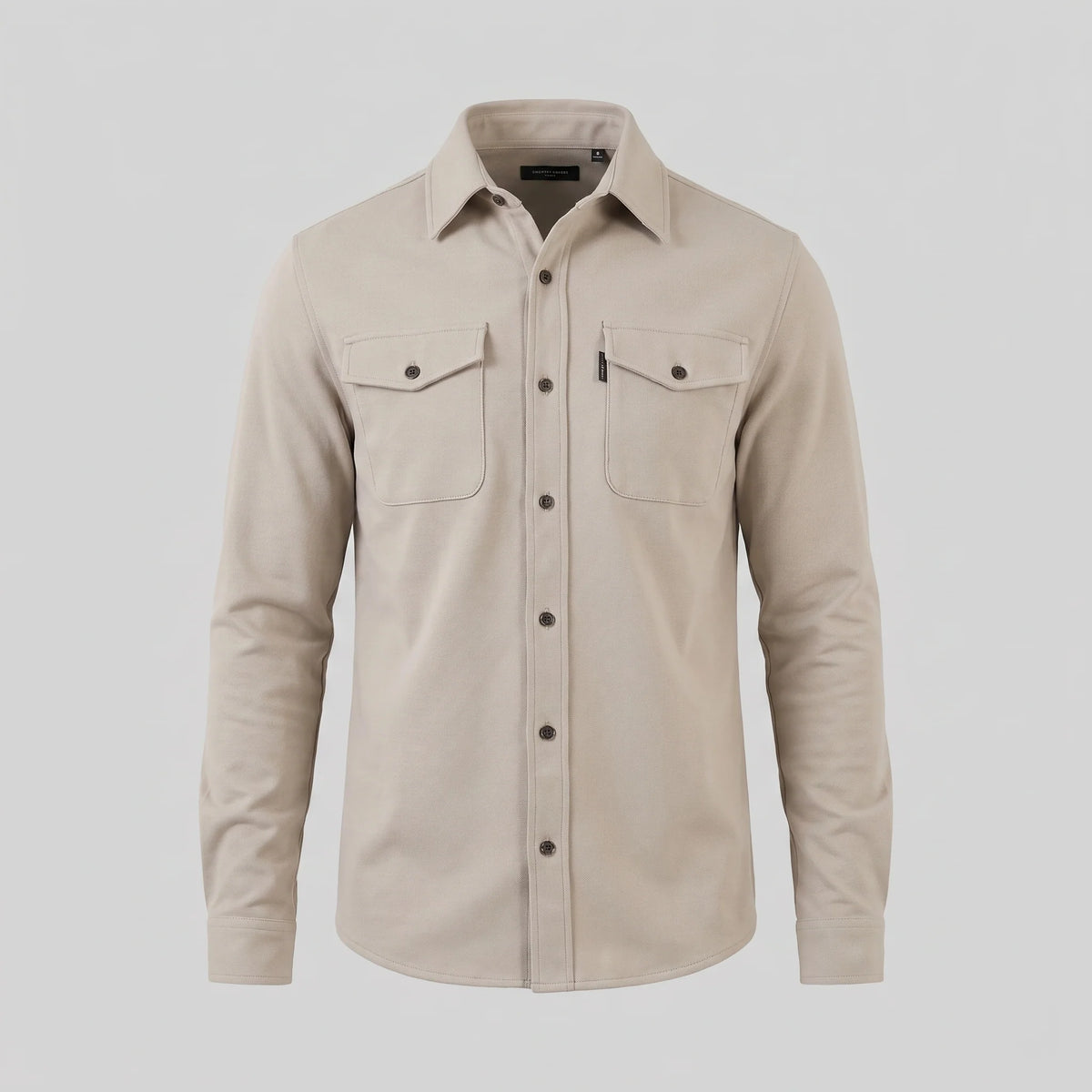 Herren Slim Fit Overshirt mit Brusttaschen